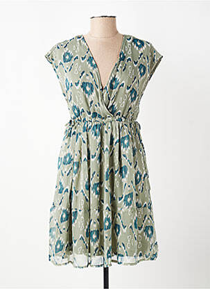 Robe courte manches courtes manches courtes vert TIFFOSI femme