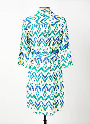 Robe courte manches 3/4 manches 3/4 bleu ÉTYMOLOGIE femme