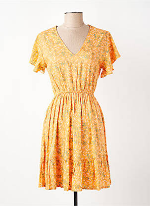 Robe courte manches courtes manches courtes orange TIFFOSI femme