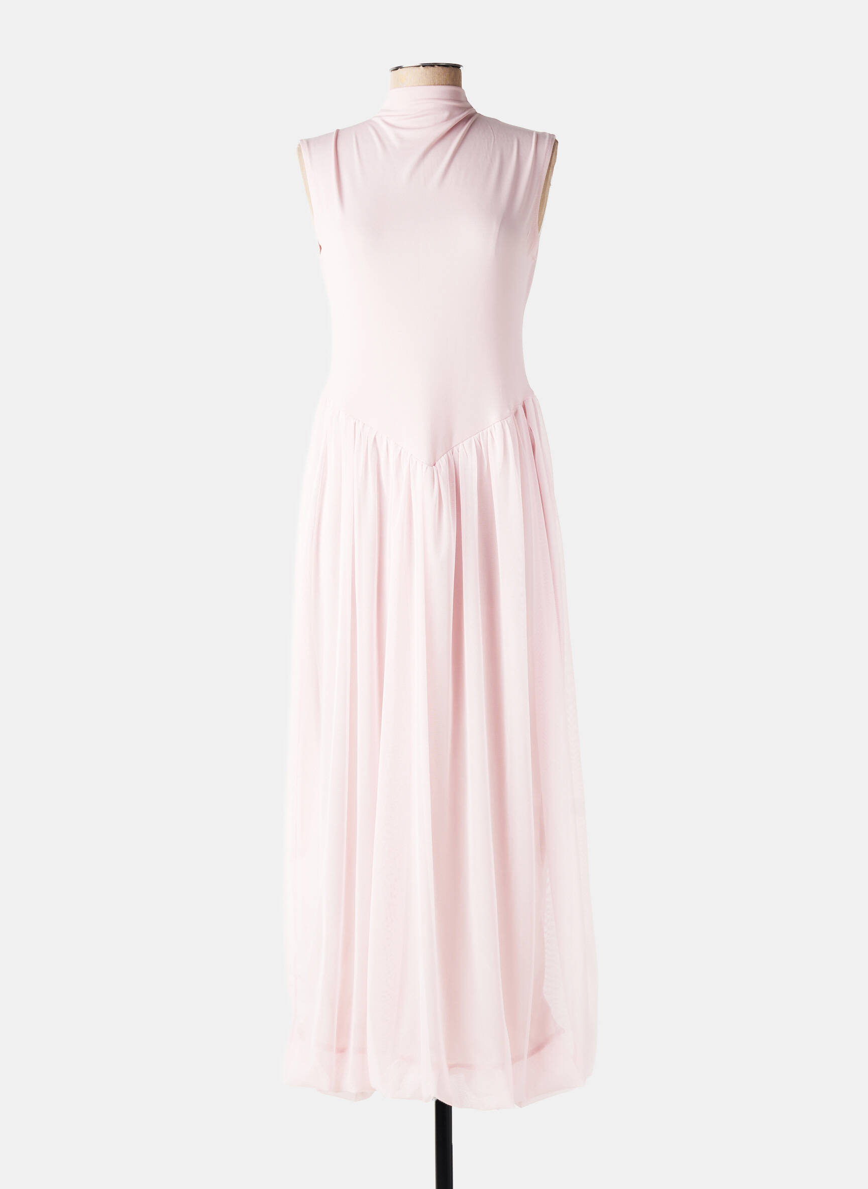 Robe longue sans manche sans manche rose J&H FASHION femme