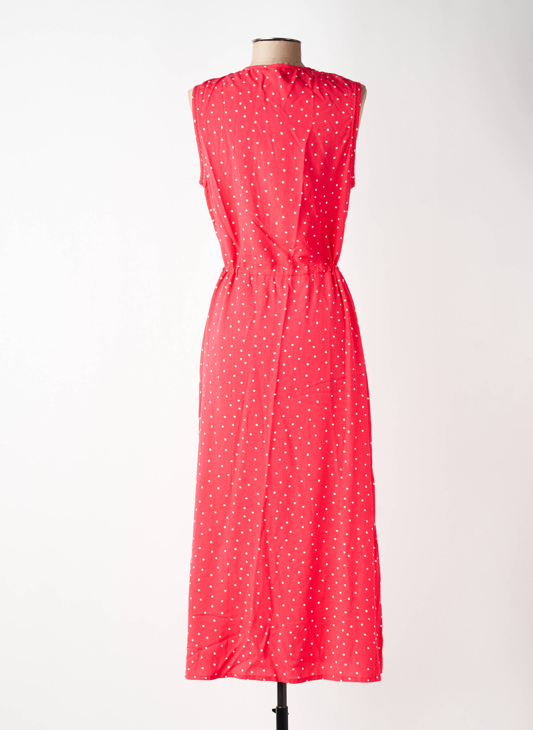 Robe longue sans manche sans manche rouge ÉTYMOLOGIE femme