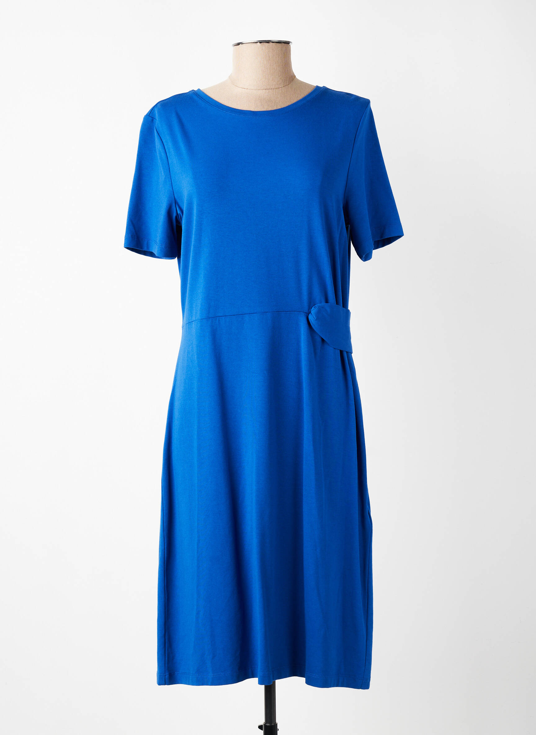 Robe mi-longue manches courtes manches courtes bleu STREET ONE femme