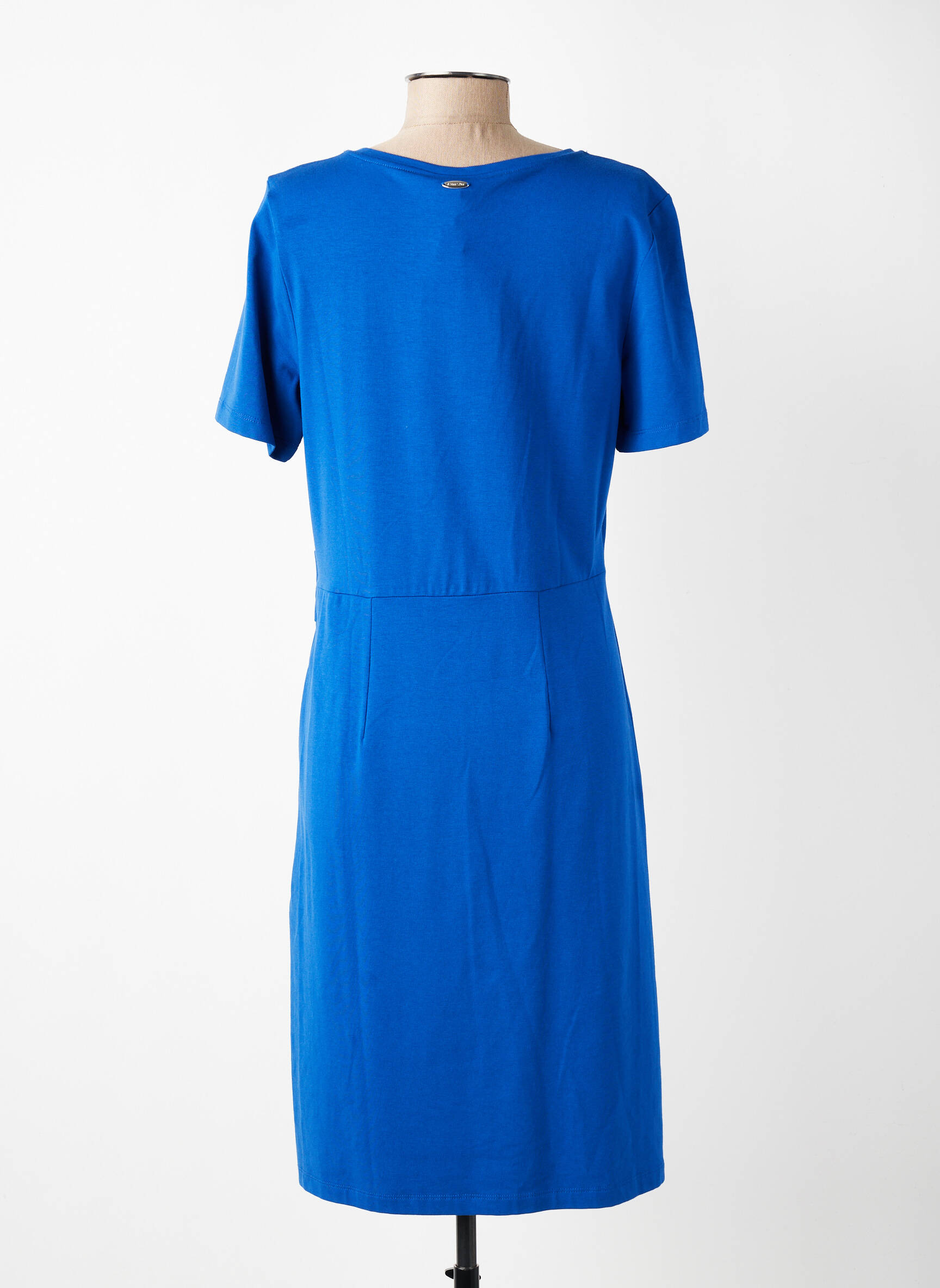 Robe mi-longue manches courtes manches courtes bleu STREET ONE femme
