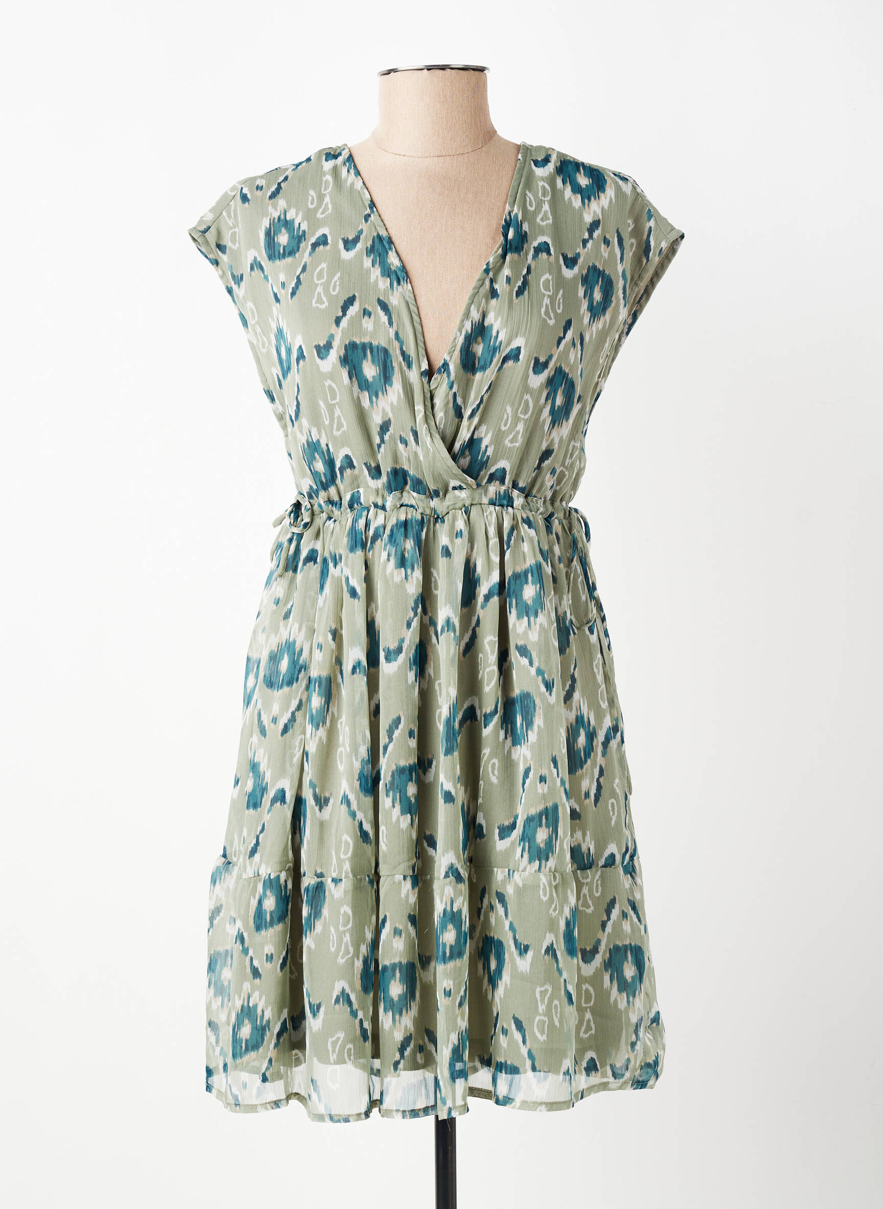 Robe courte manches courtes manches courtes vert TIFFOSI femme