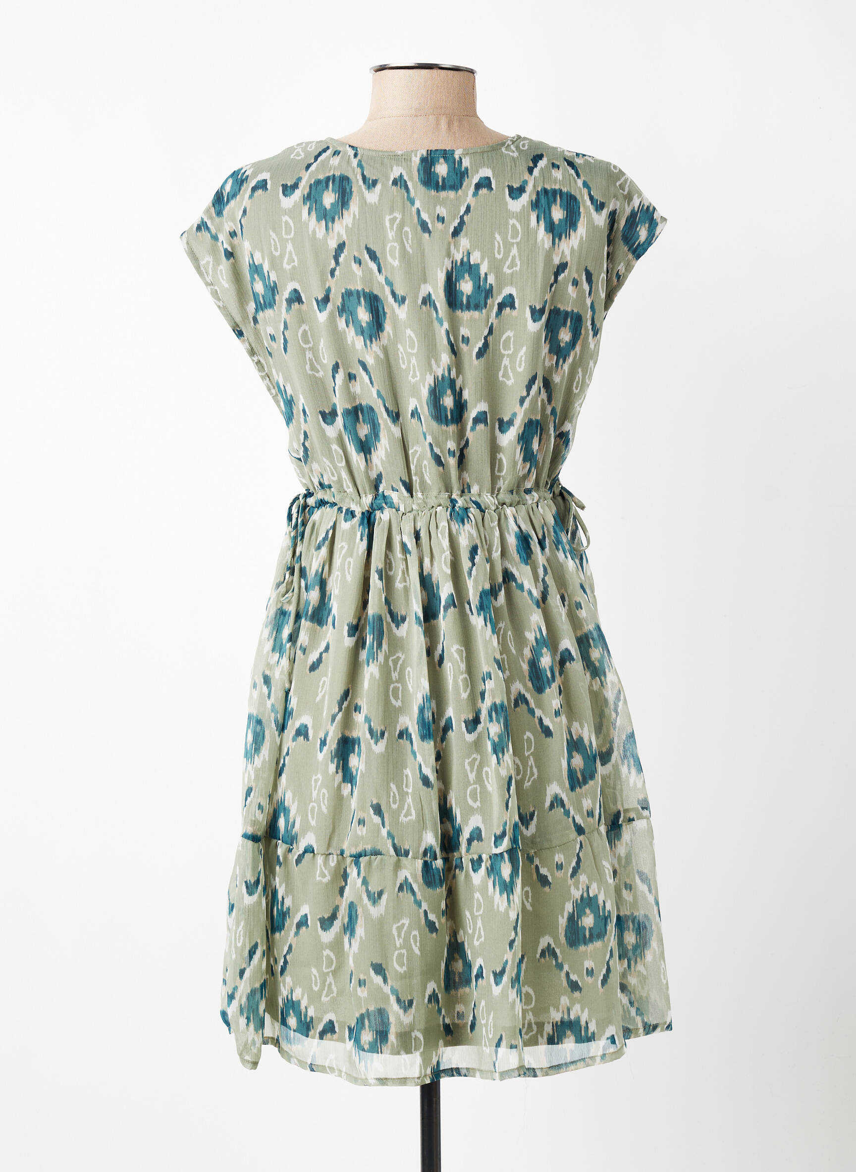 Robe courte manches courtes manches courtes vert TIFFOSI femme