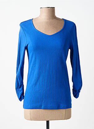 T-shirt manches 3/4 manches 3/4 bleu STREET ONE femme