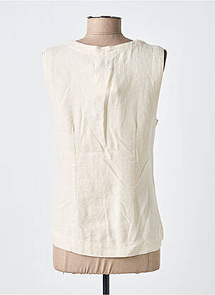 Gilet sans manche coupe cintrée beige ICHI femme