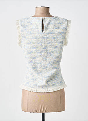 Top stretch manches courtes bleu GARCIA femme