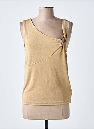 Top stretch sans manche or TIFFOSI femme