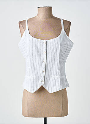Gilet sans manche doublure blanc TIFFOSI femme