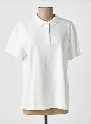 Polo stretch manches courtes beige STREET ONE femme