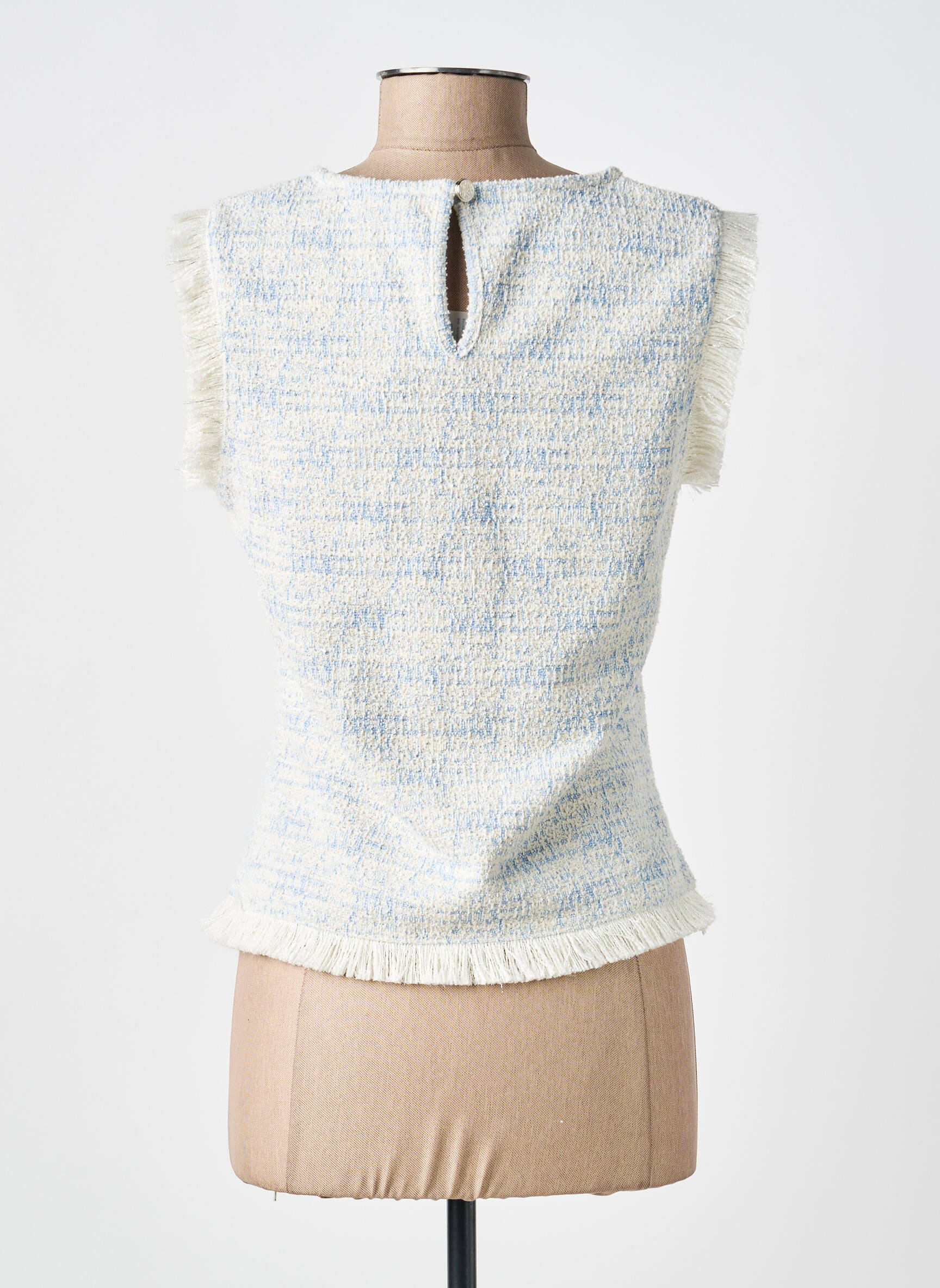 Top stretch manches courtes bleu GARCIA femme