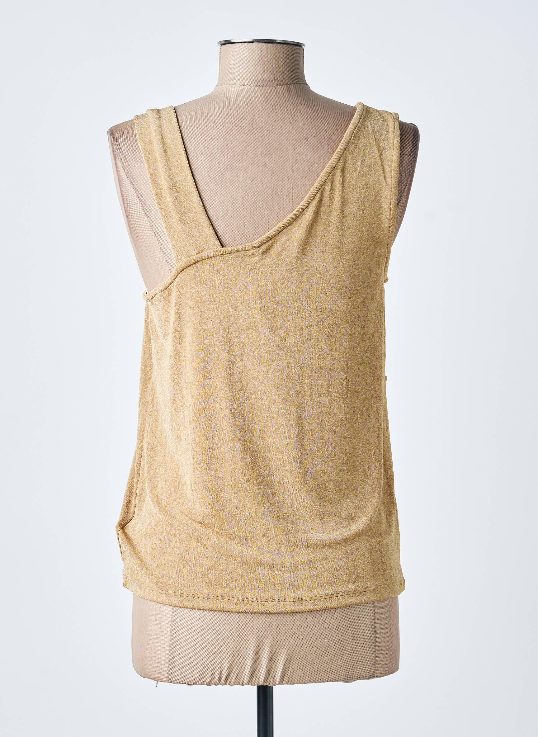 Top stretch sans manche or TIFFOSI femme