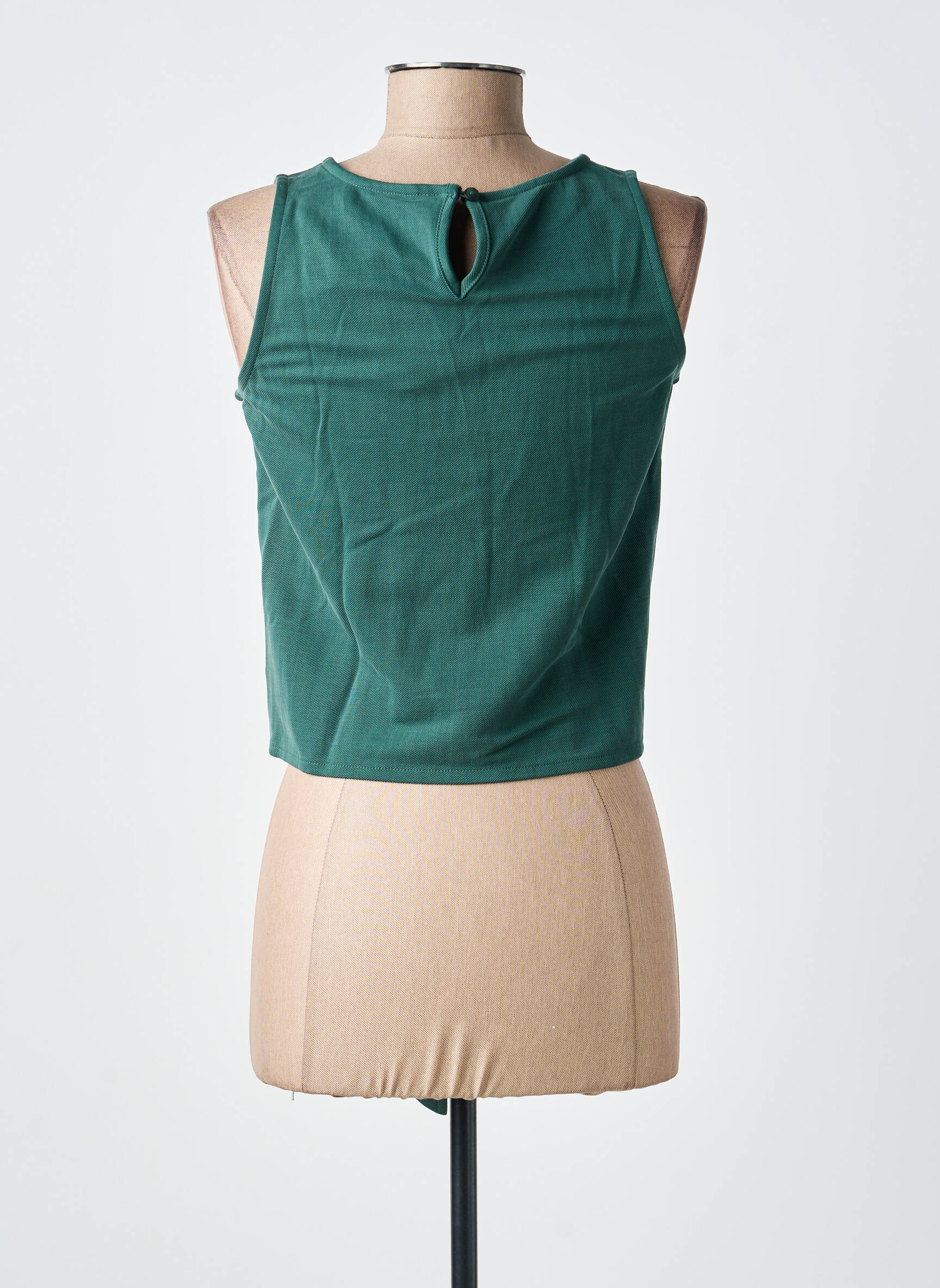 Top stretch sans manche vert TIFFOSI femme