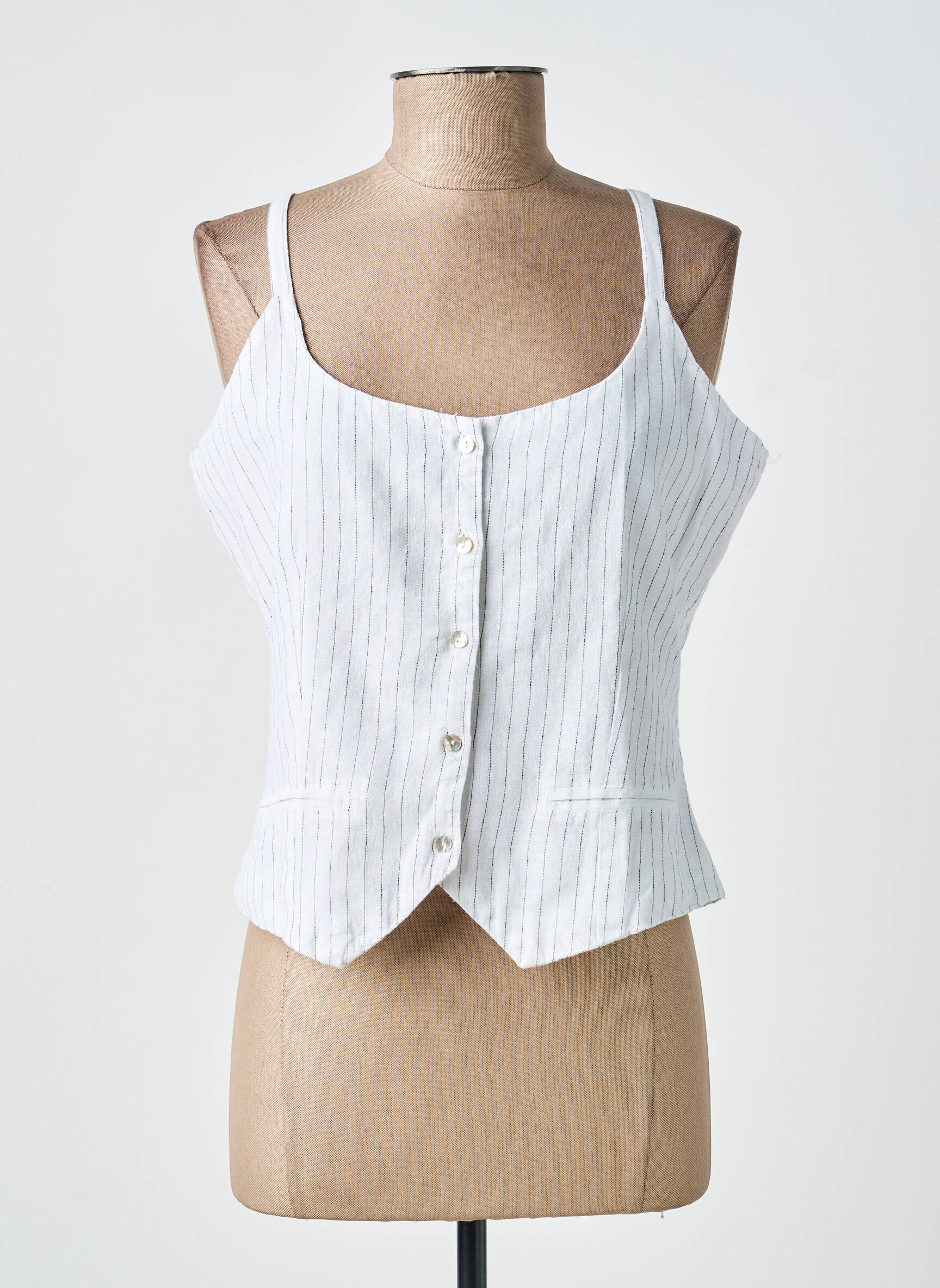 Gilet sans manche doublure blanc TIFFOSI femme