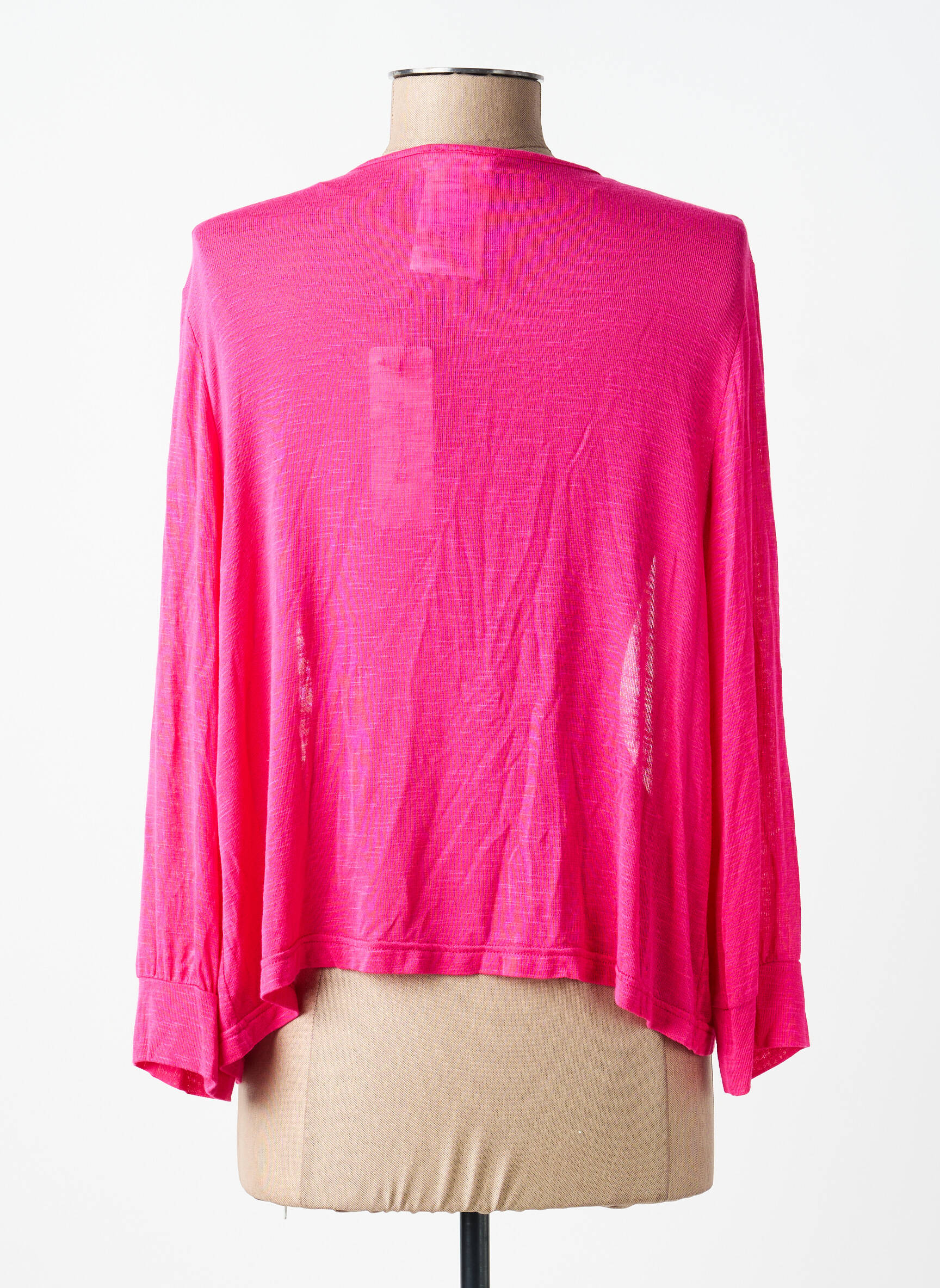 Gilet manches longues manches 3/4 rose STREET ONE femme