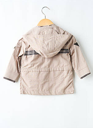 Parka coupe droite a capuche beige BOBOLI garçon