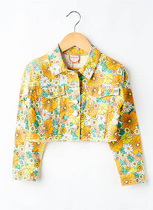 Veste casual fermeture boutonnée sur le devant orange BOBOLI fille