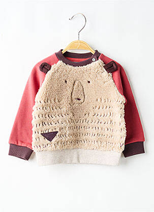Sweat-shirt stretch manches longues rose BOBOLI fille