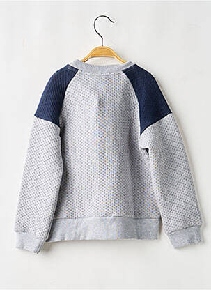 Sweat-shirt stretch manches longues gris BOBOLI garçon
