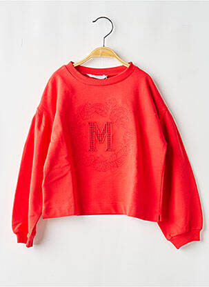 Sweat-shirt stretch manches longues rouge MAYORAL fille