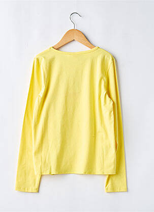 T-shirt coupe cintrée manches longues jaune BOBOLI fille