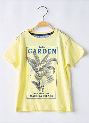 T-shirt stretch manches courtes jaune ZY garçon