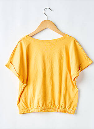 T-shirt stretch manches courtes orange BOBOLI fille