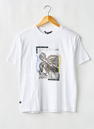 T-shirt stretch manches courtes blanc NUKUTAVAKE garçon