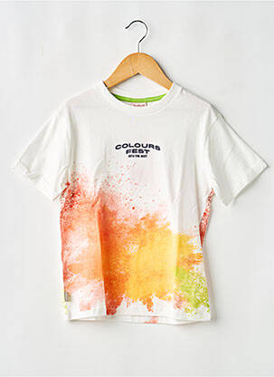 T-shirt stretch manches courtes beige BOBOLI garçon