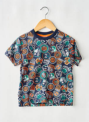 T-shirt stretch manches courtes bleu BOBOLI garçon