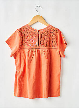 Blouse coupe évasée manches courtes orange MAYORAL fille