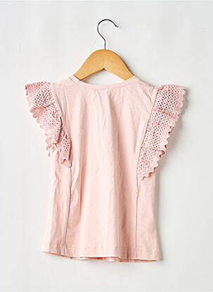 T-shirt stretch manches courtes rose MAYORAL fille