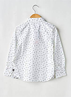 Chemise manches longues imprimé fantaisie blanc BOBOLI garçon