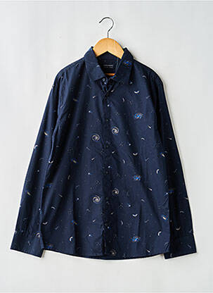 Chemise manches longues imprimé fantaisie bleu NUKUTAVAKE garçon
