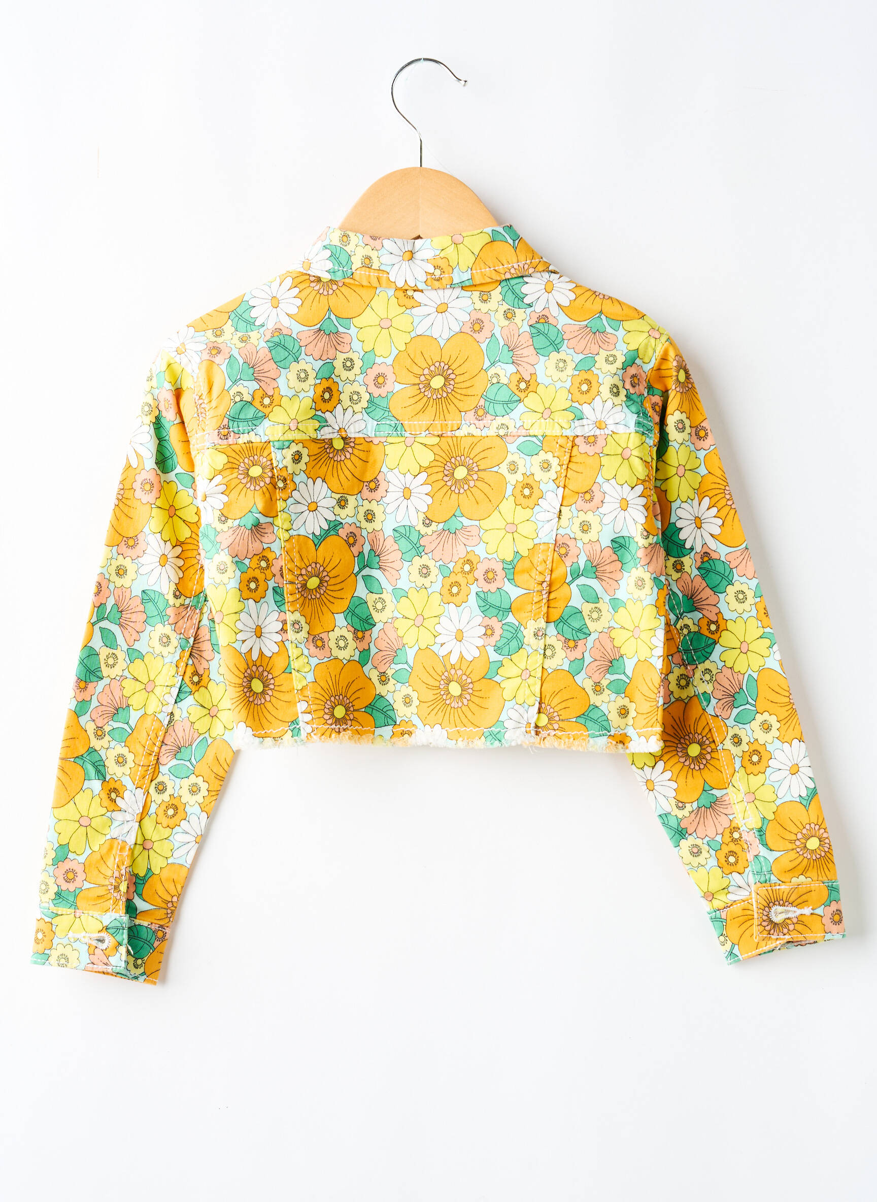 Veste casual fermeture boutonnée sur le devant orange BOBOLI fille