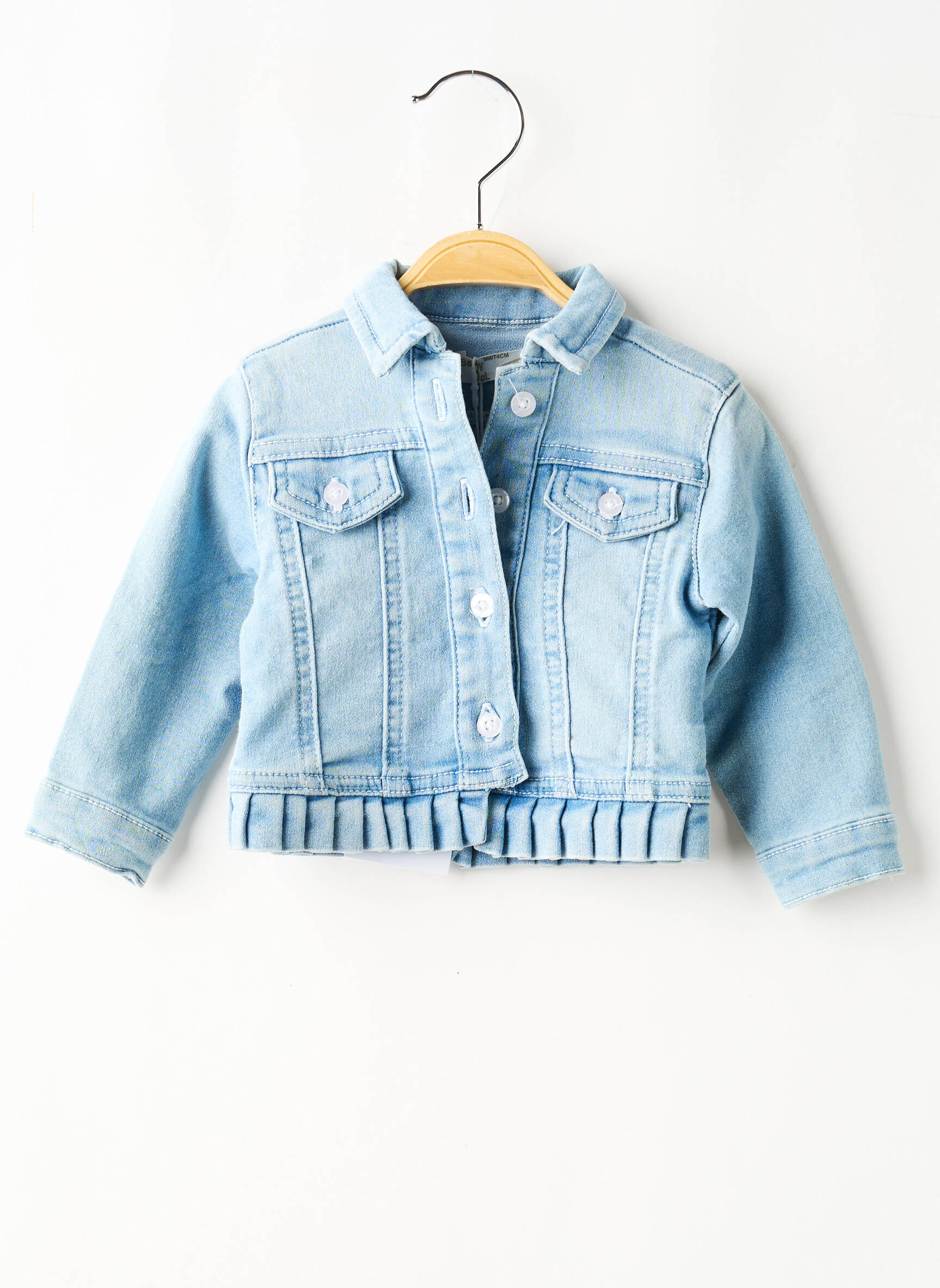 Veste casual fermeture boutonnée sur le devant bleu BABY BOL fille
