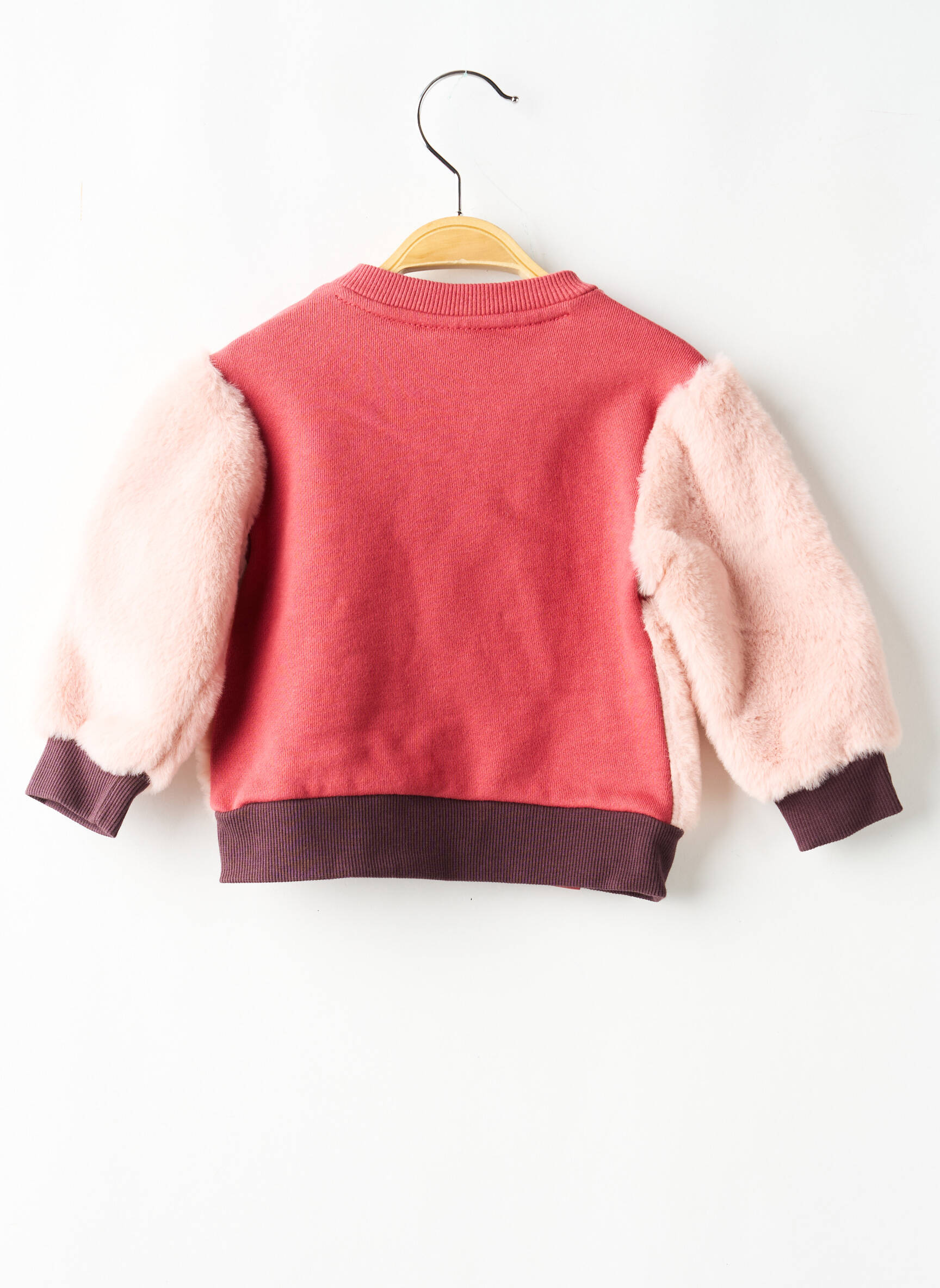Sweat-shirt stretch manches longues rose BOBOLI fille