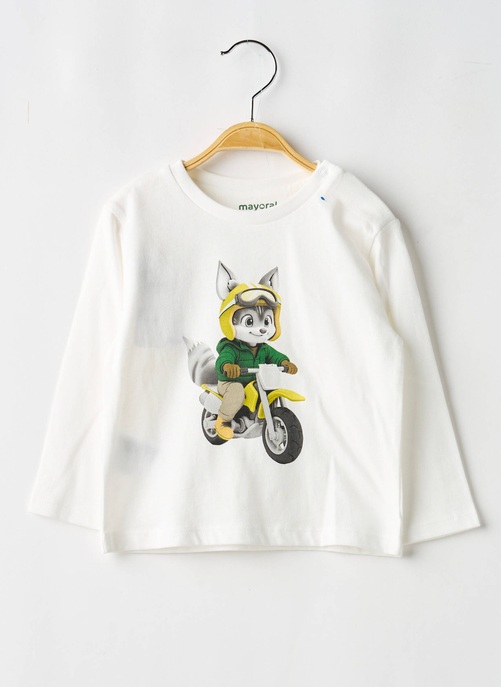 T-shirt manches longues manches longues blanc MAYORAL garçon