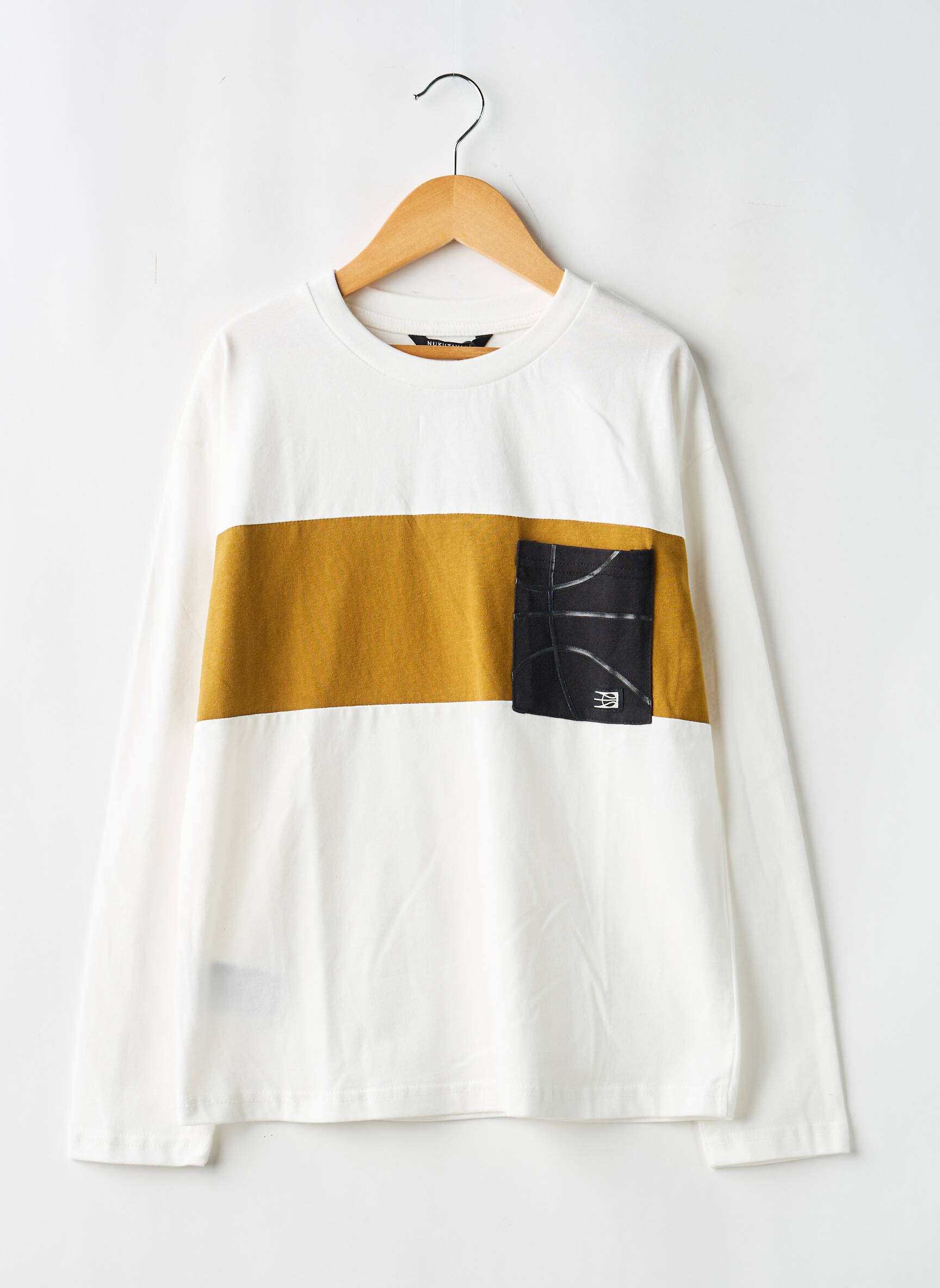 T-shirt manches longues manches longues beige NUKUTAVAKE garçon
