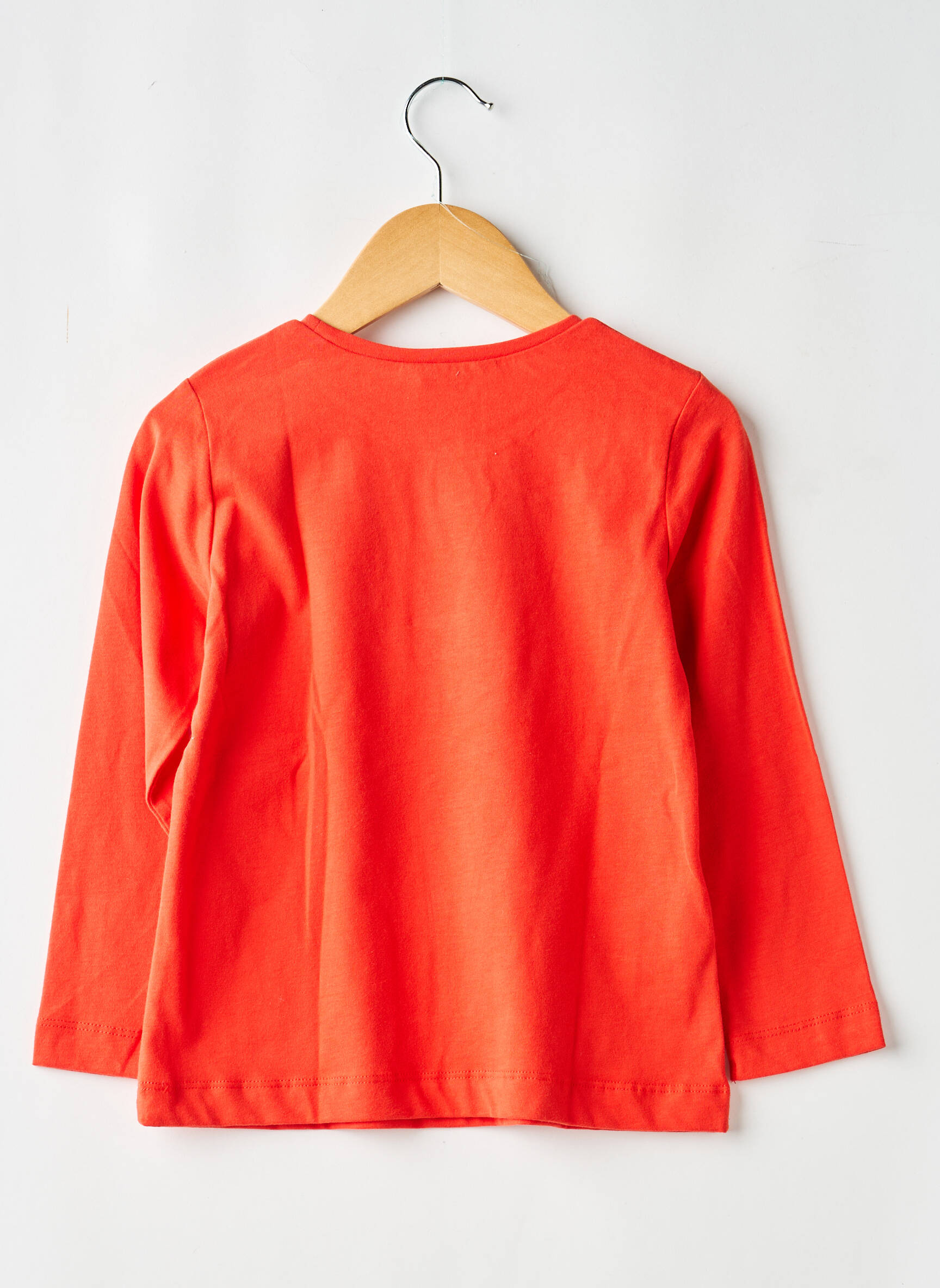 T-shirt coupe cintrée manches longues rouge MAYORAL fille