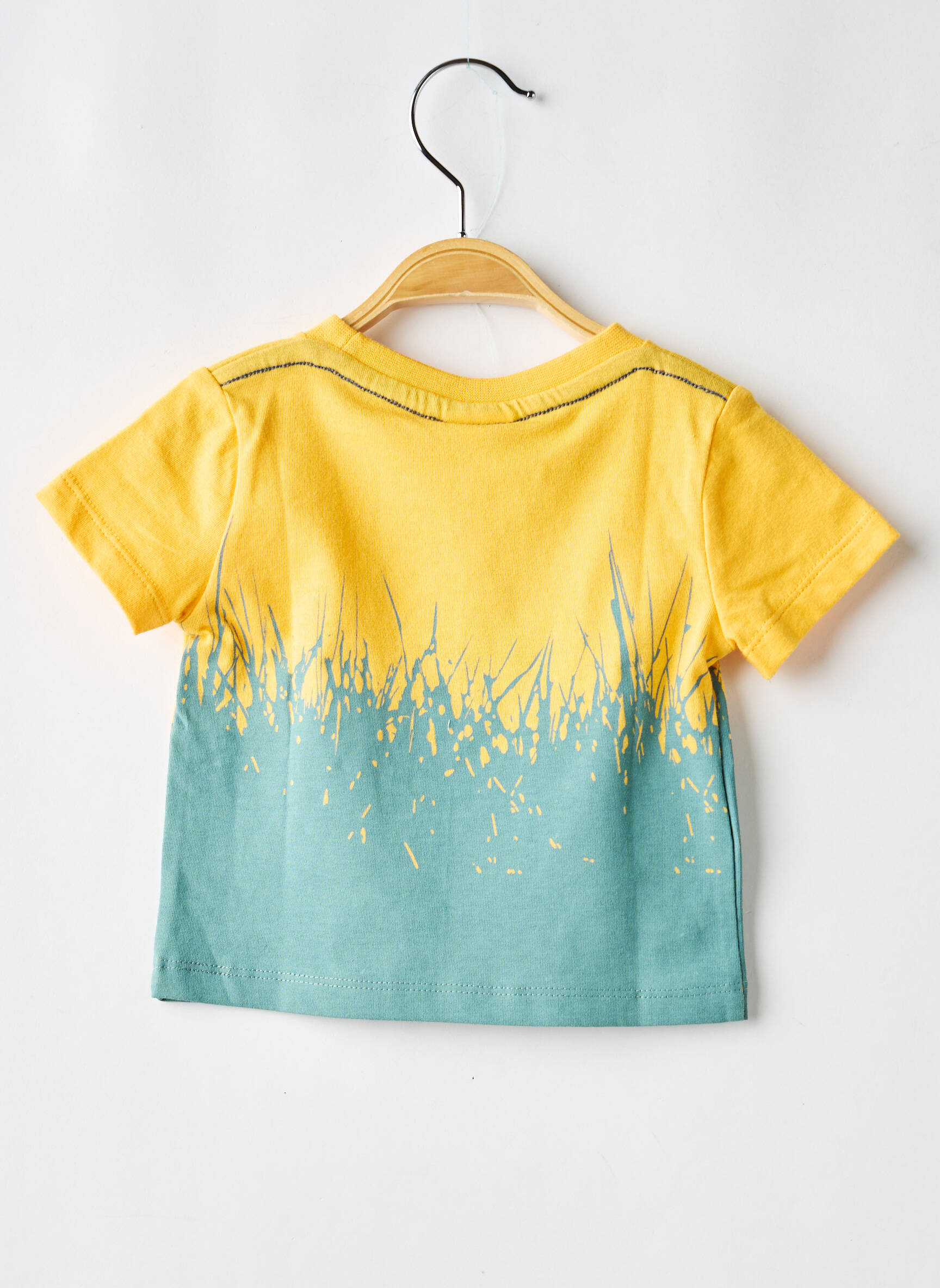 T-shirt stretch manches courtes jaune BOBOLI garçon