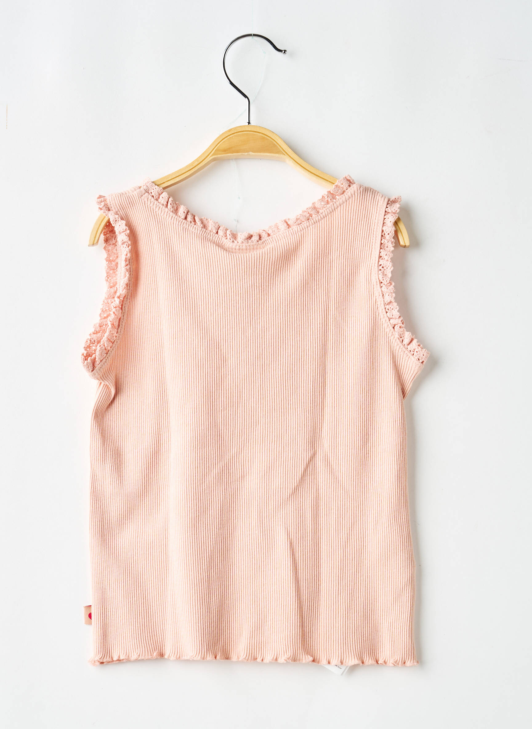 Débardeur tissage côtelé sans manche rose BOBOLI fille