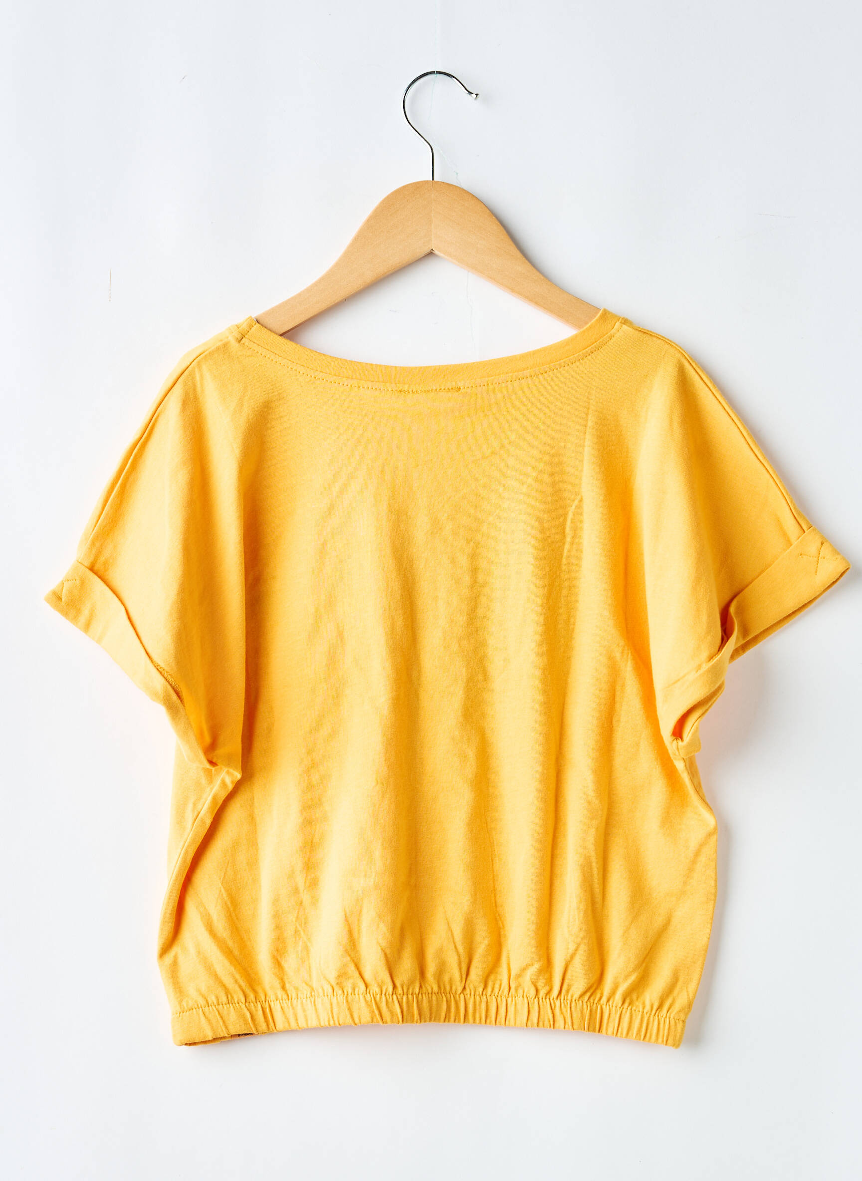 T-shirt stretch manches courtes orange BOBOLI fille
