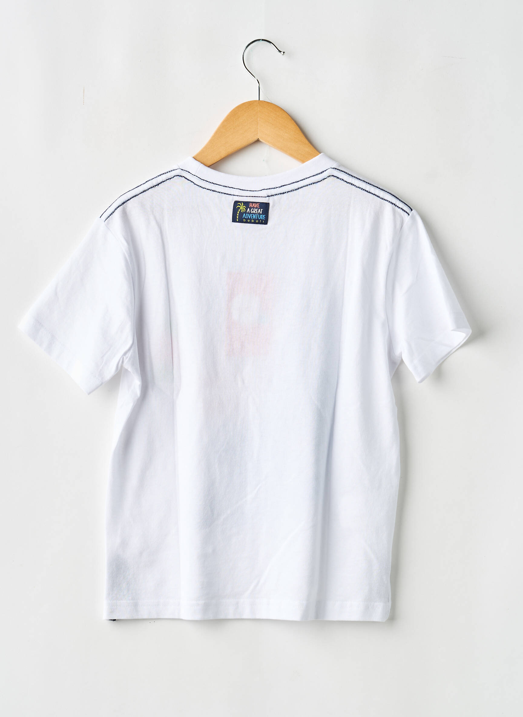 T-shirt stretch manches courtes blanc BOBOLI garçon