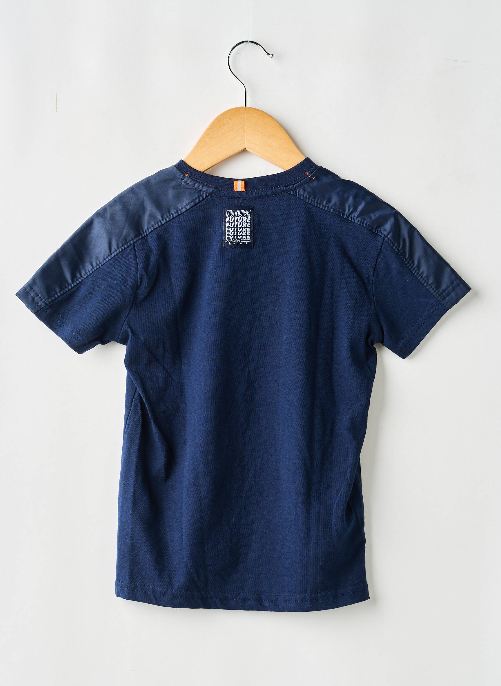 T-shirt stretch manches courtes bleu BOBOLI garçon