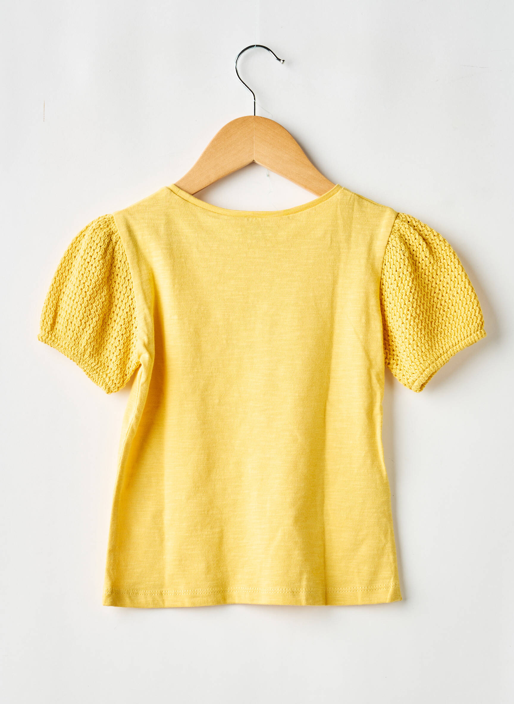 T-shirt stretch manches courtes jaune MAYORAL fille