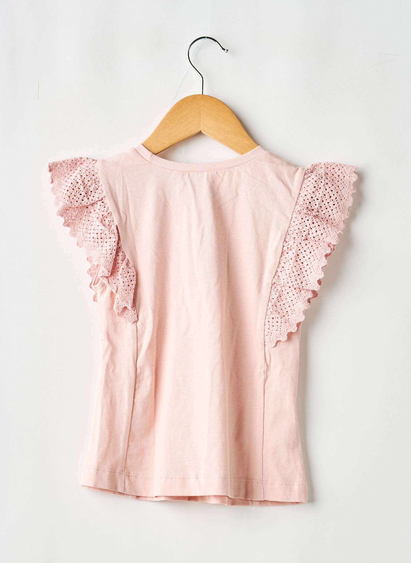T-shirt stretch manches courtes rose MAYORAL fille