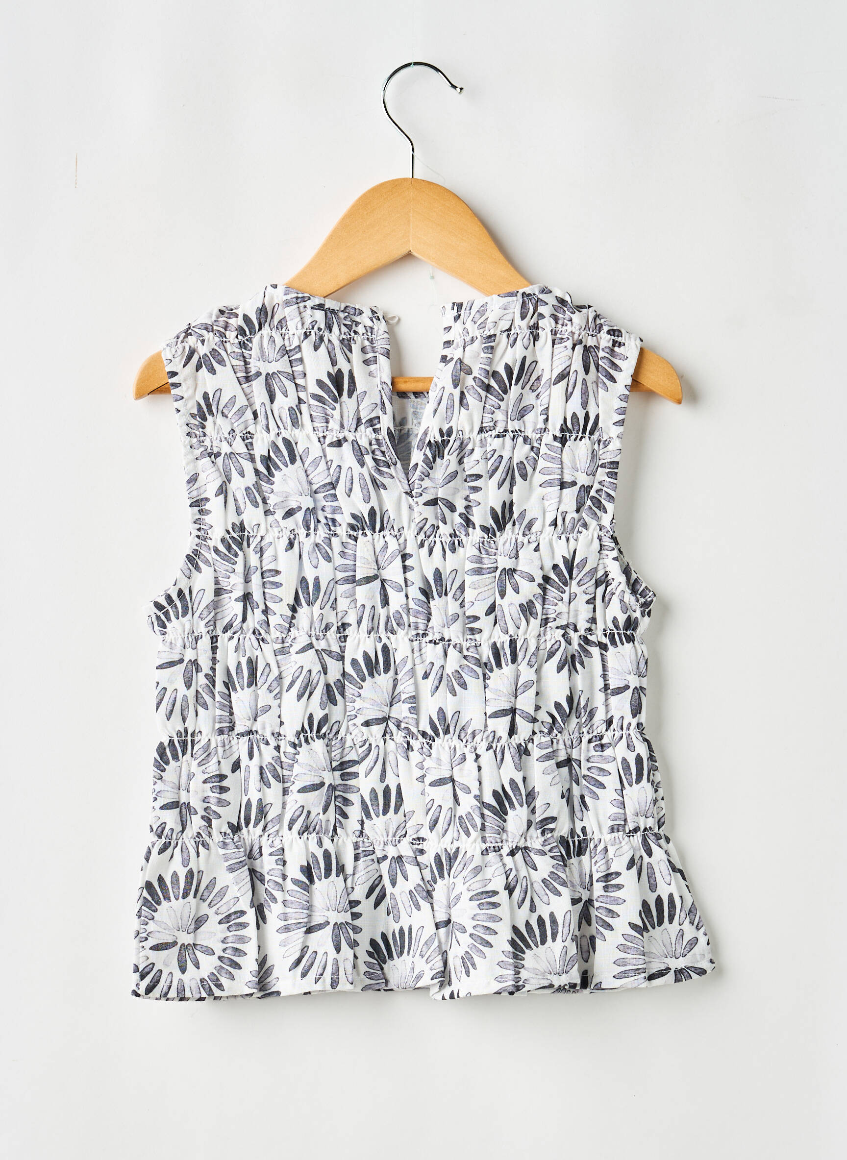 Top sans manche sans manche gris MAYORAL fille