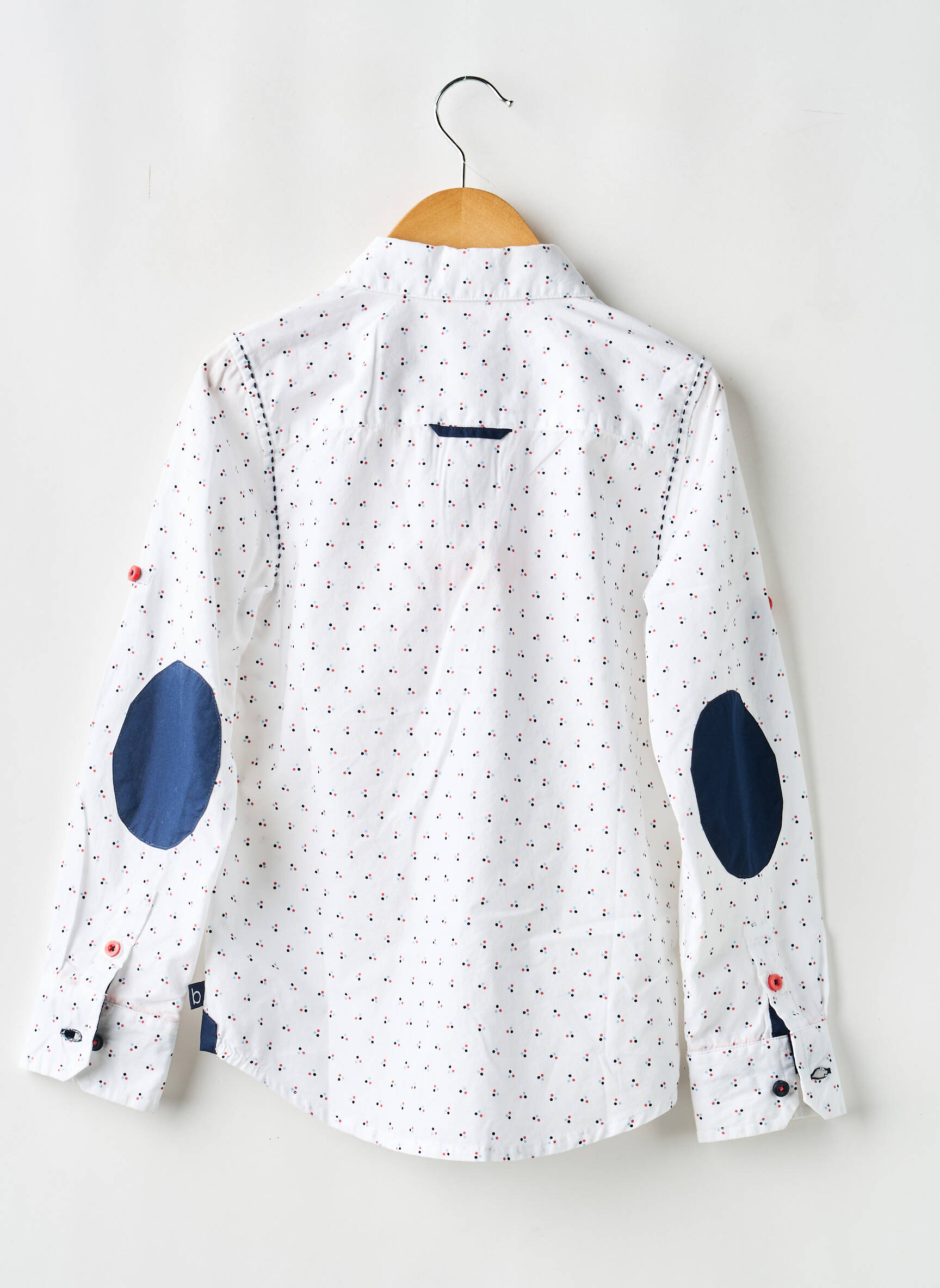 Chemise manches longues imprimé fantaisie bleu BOBOLI garçon